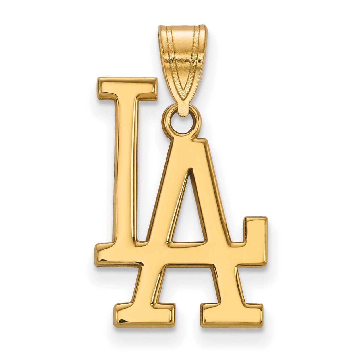 La Dodgers Pendant, 14K White - The GLD Shop