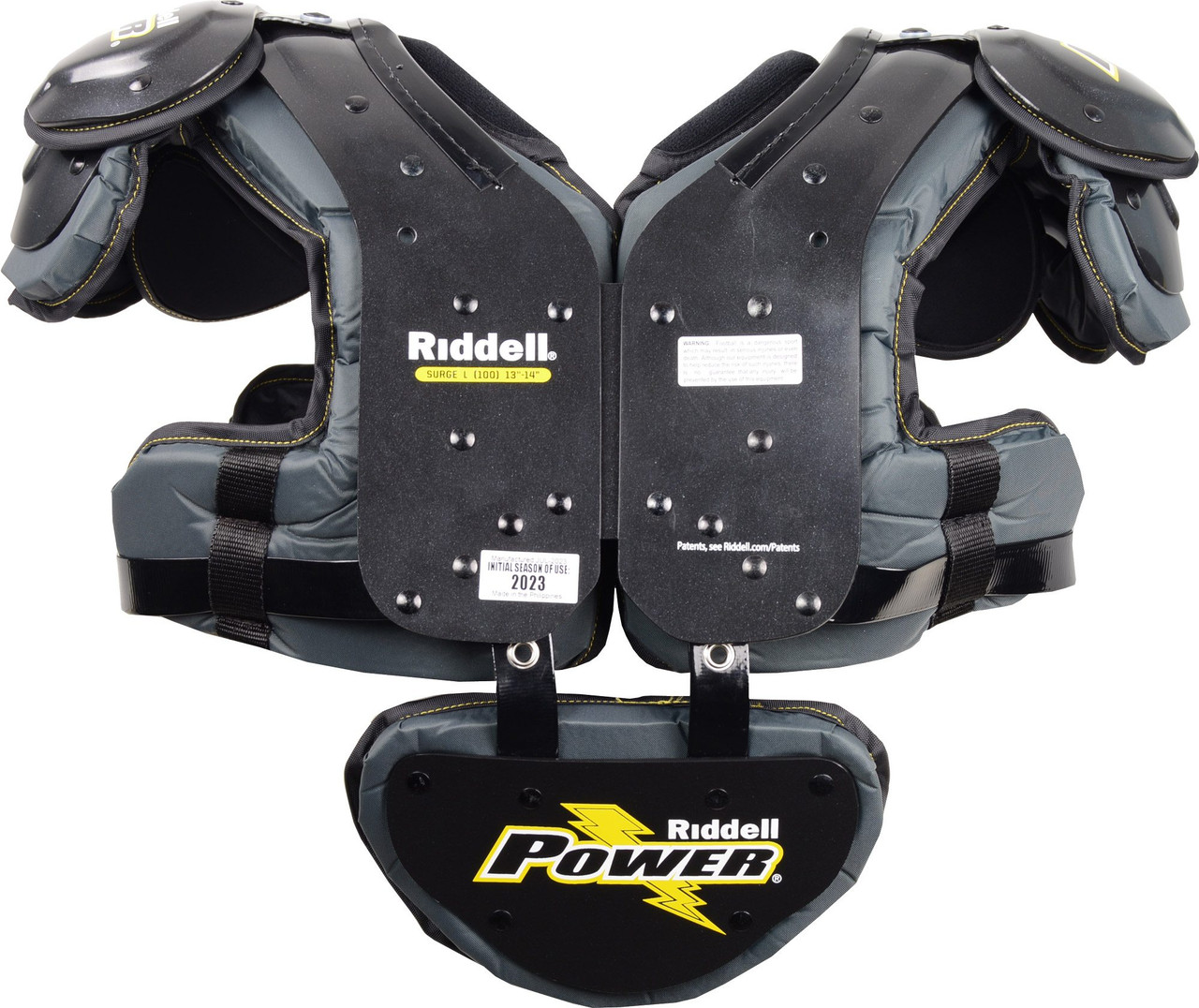 Riddell Power Surge Youth/JV Football Shoulder Pads All Purpose