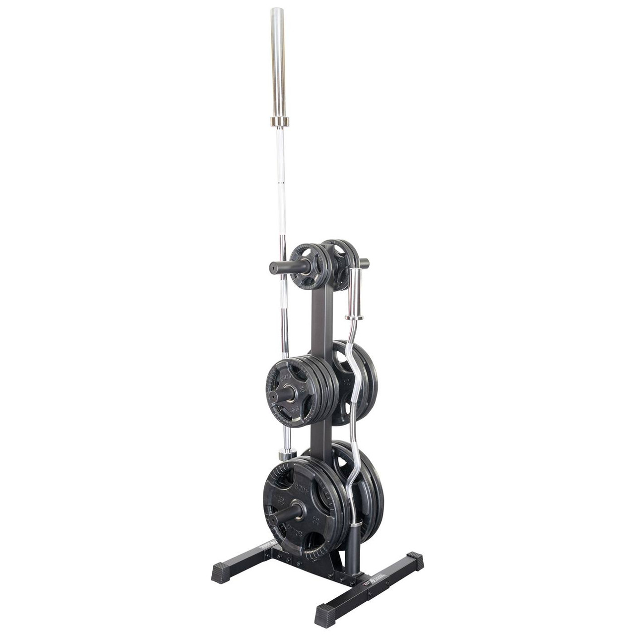 Best Fitness BFWT10 Olympic Plate Tree and Bar Holder - Thumbnail 4