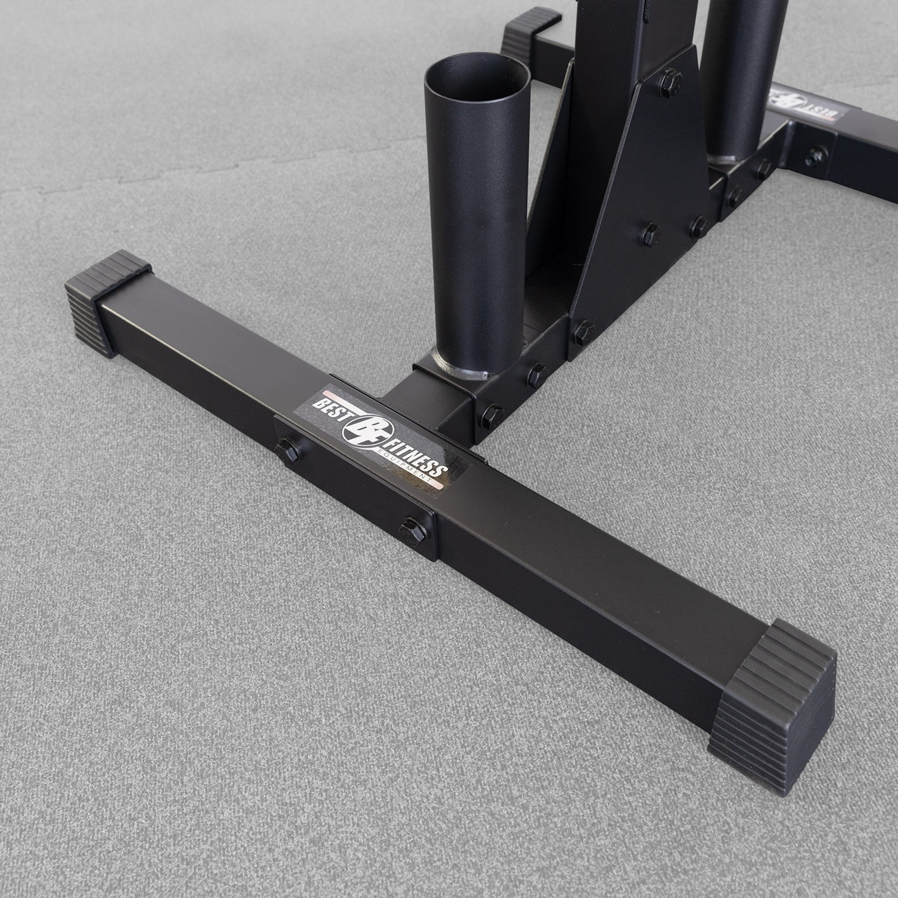 Best Fitness BFWT10 Olympic Plate Tree and Bar Holder - Thumbnail 5