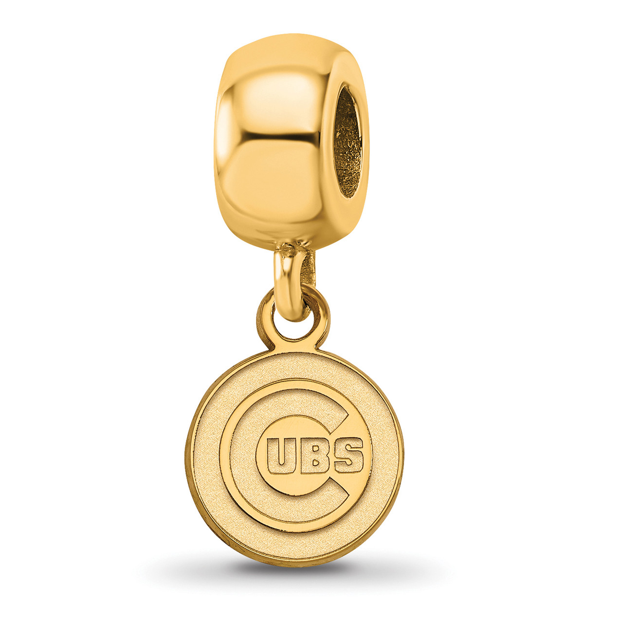 Chicago Cubs Sterling Silver Gold Plated Extra Small Dangle Bead - Sports  Unlimited