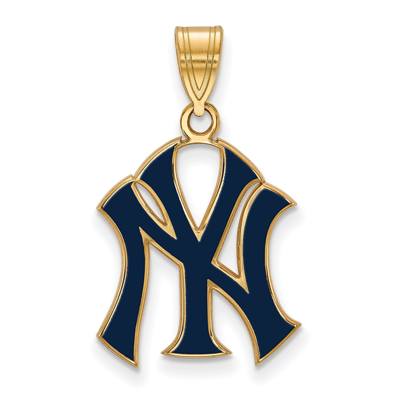 New York Yankees Sterling Silver Gold Plated Pendant Sports