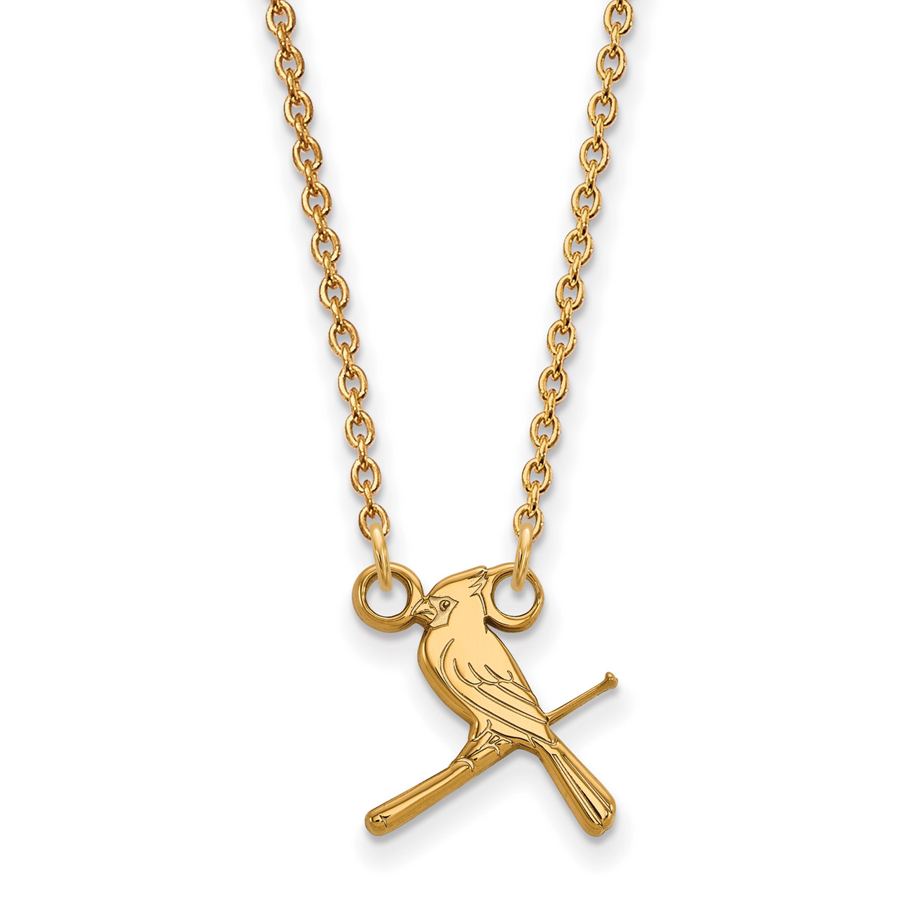 Gold Louisville Cardinals 18'' Pendant Necklace