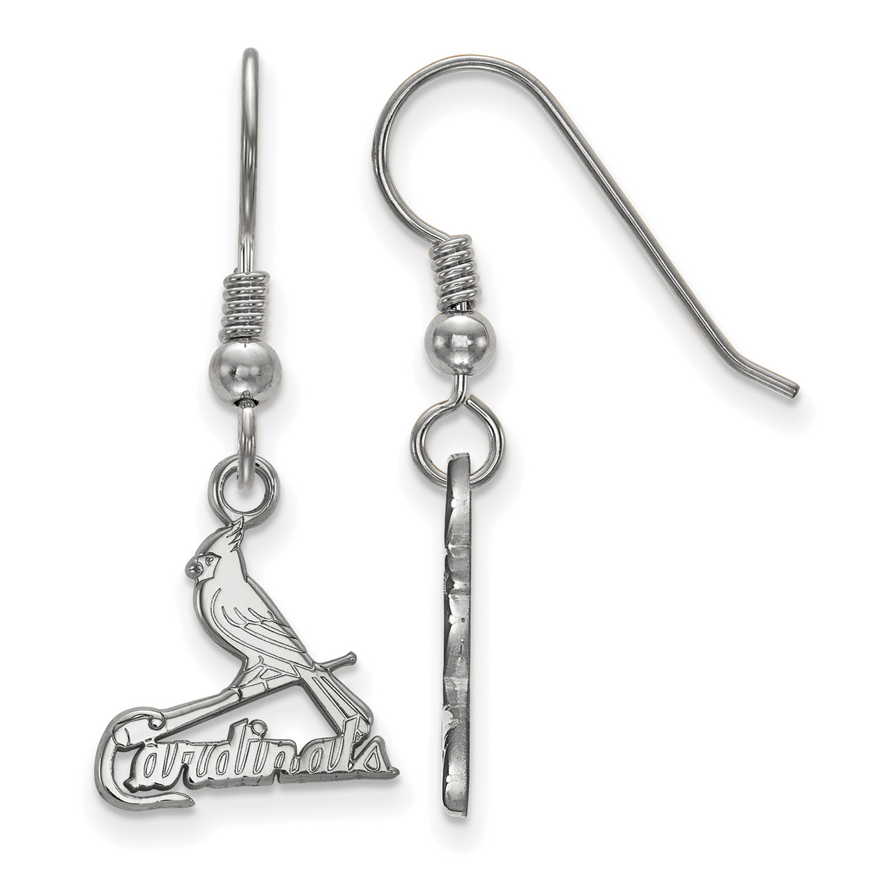 St. Louis Cardinals Snowman MLB Silver Dangle Earrings *SALE*