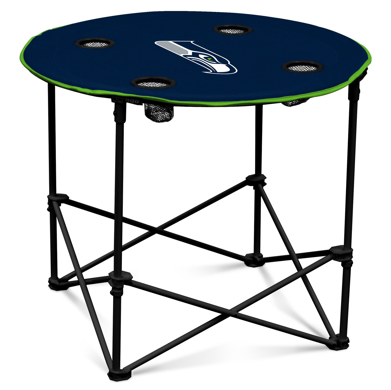 Seattle Seahawks Round Folding Table - Sports Unlimited