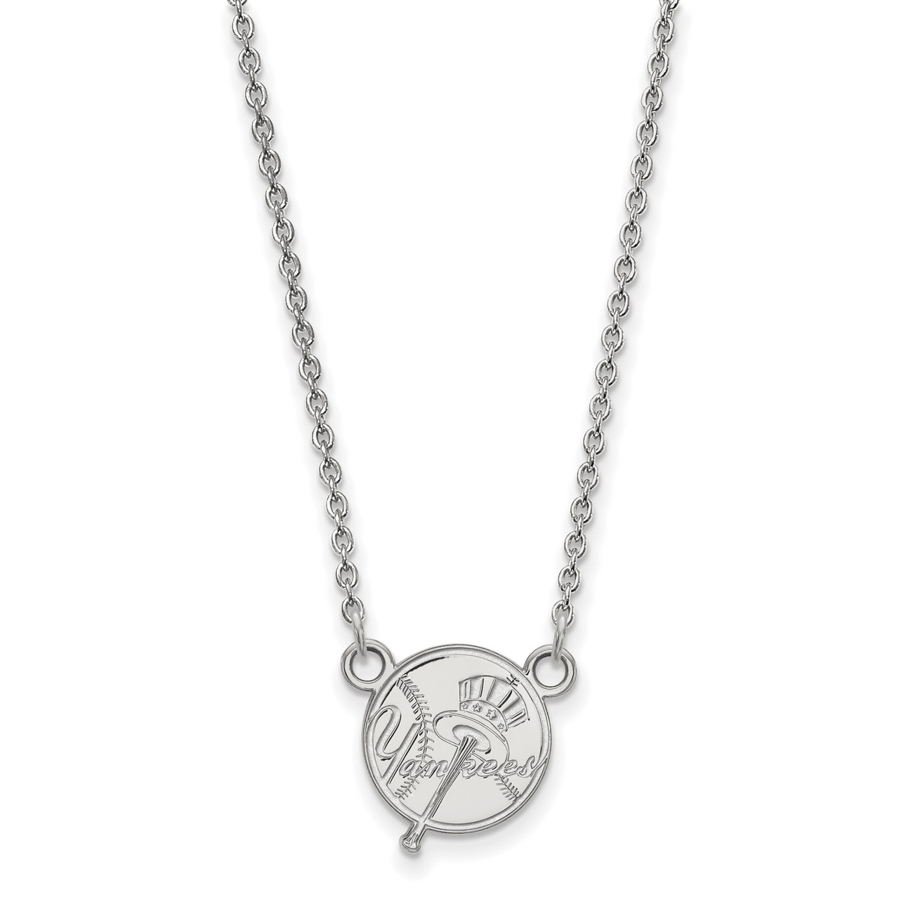Sterling Silver 925 New York Yankees MLB Baseball Pendant  NEW YORK YANKEES STERLING SILVER PENDANT display picture 1
