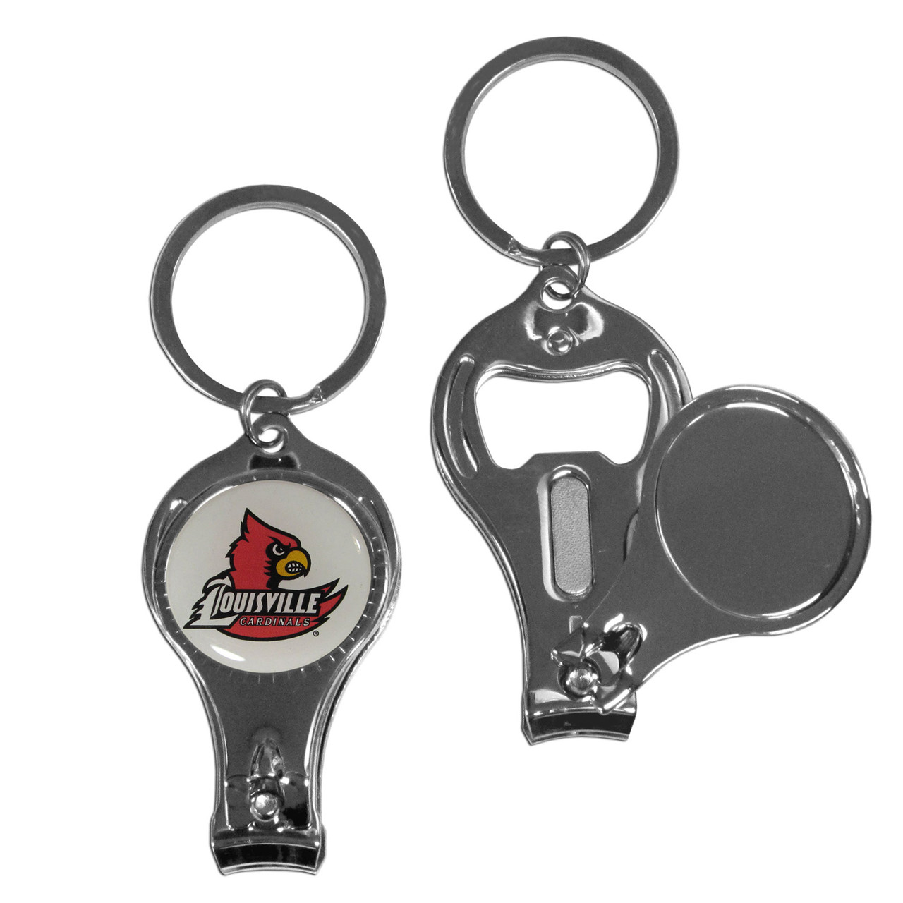 Louisville Cardinals Nail Care/Bottle Opener Key Chain - Sports