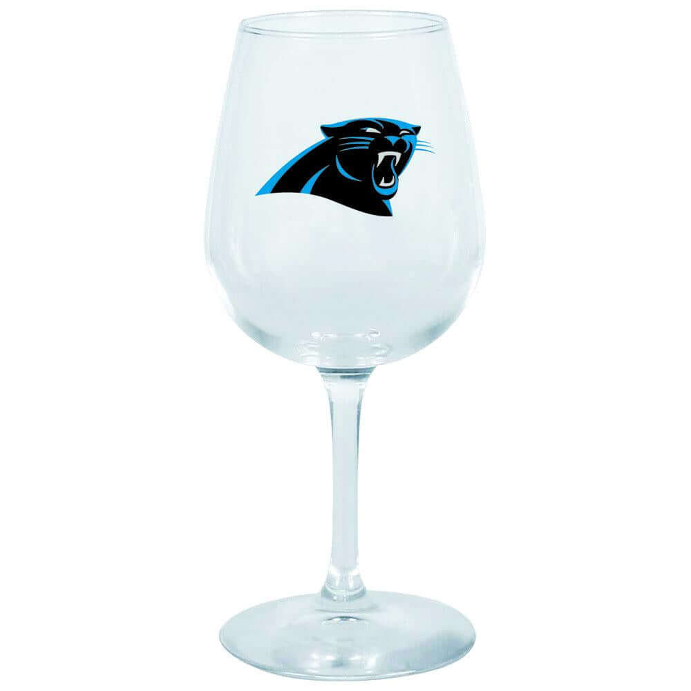 The Memory Company Carolina Panthers Wine Glass