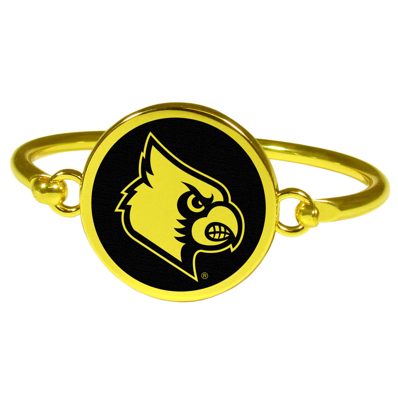 Sports Accessory Store Louisville Cardinals Gold Cuff Bangle Bracelet  Jewelry