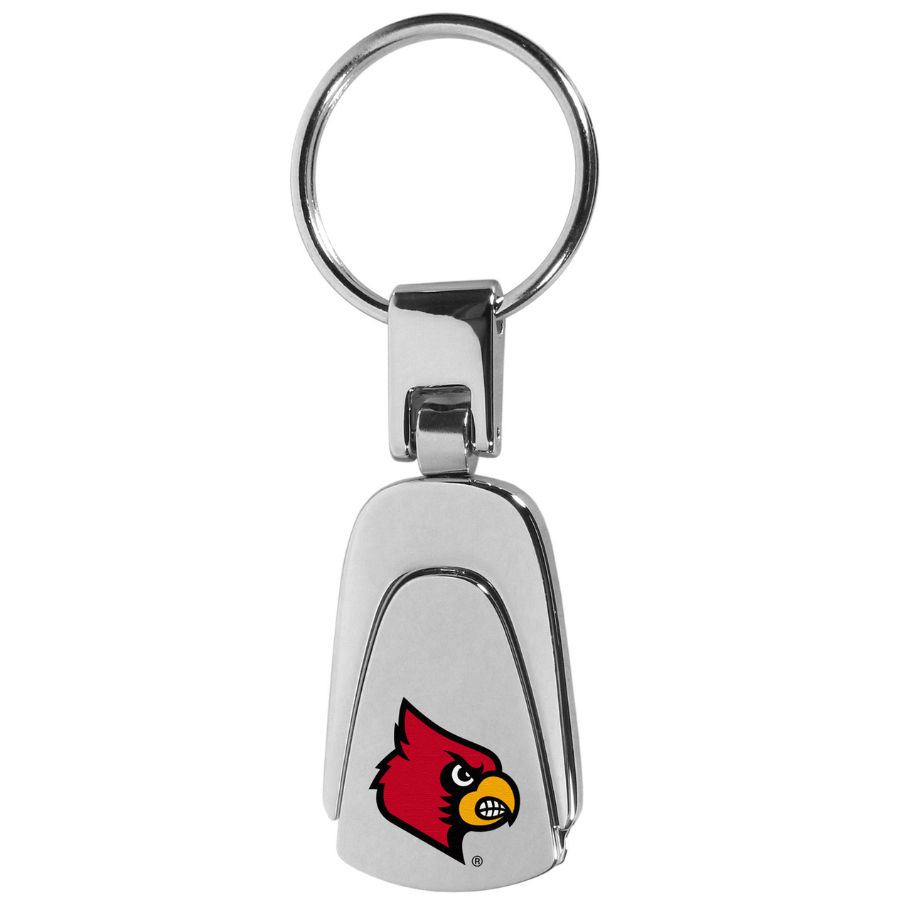 Louisville Cardinals Steel Teardop Key Chain - Sports Unlimited