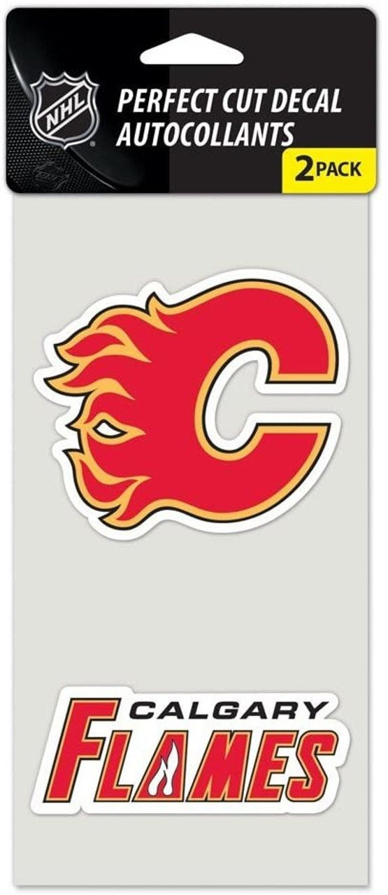 Calgary Flames Set of 2 Die Cut Decals - Sports Unlimited