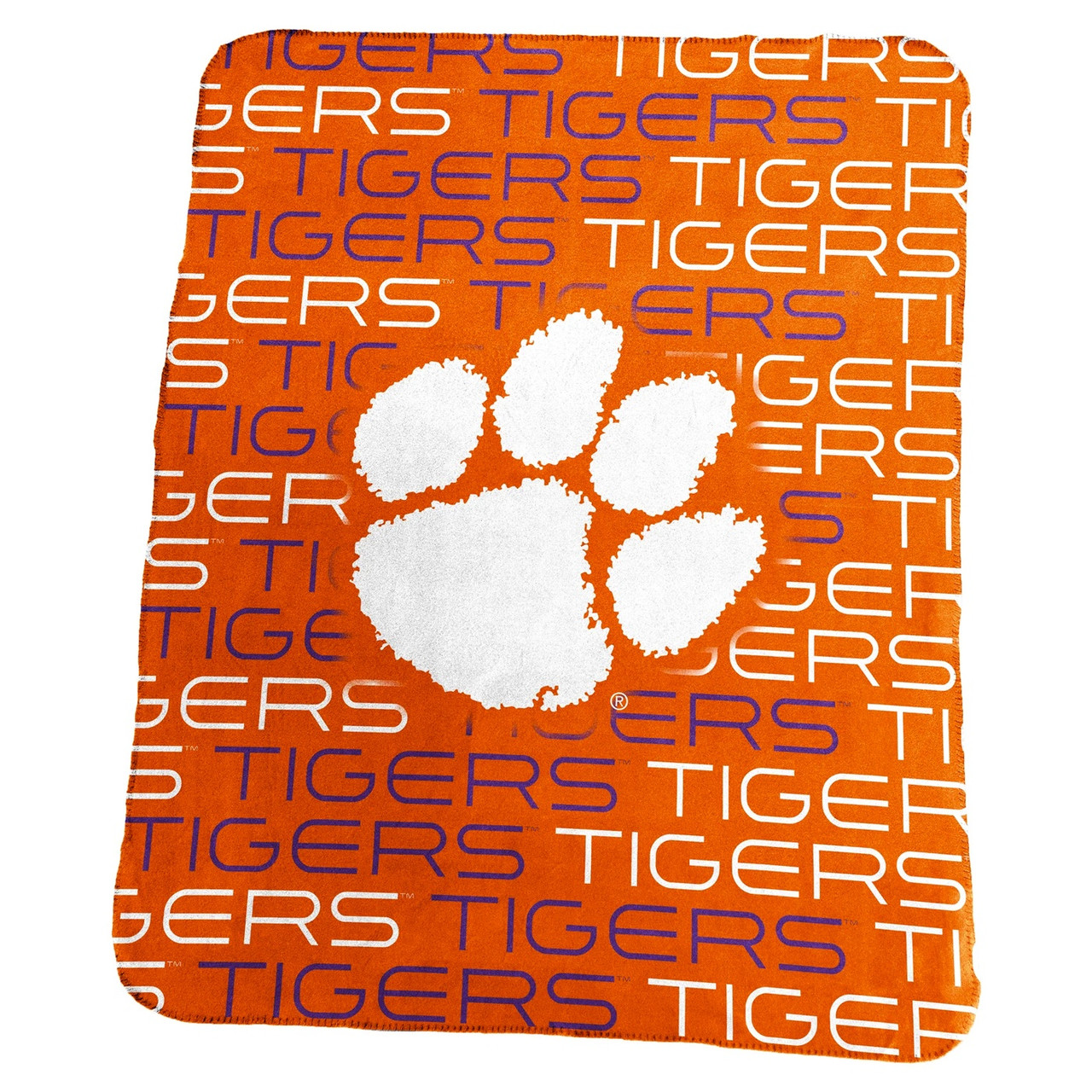 Logo Brands Clemson Tigers Fleece Blanket