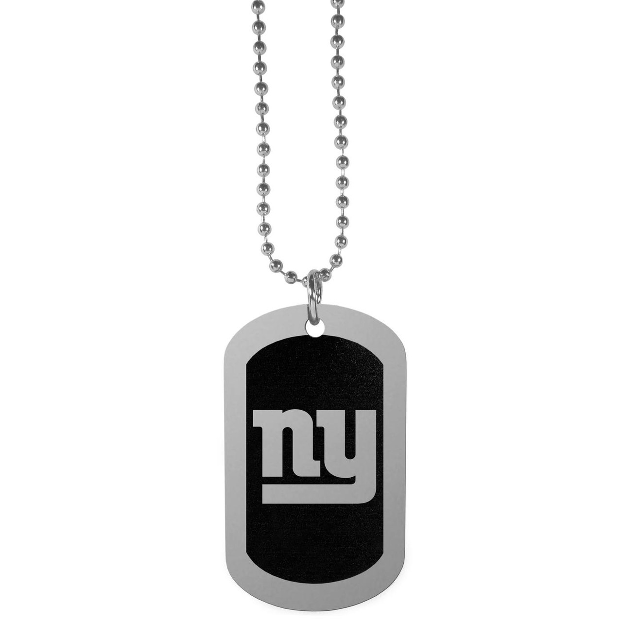 New York Giants Chrome Tag Necklace Sports Unlimited