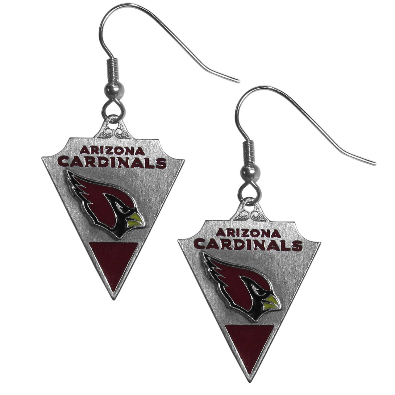 Arizona Cardinals Dangle Earrings & Chain Necklace Set - Sports