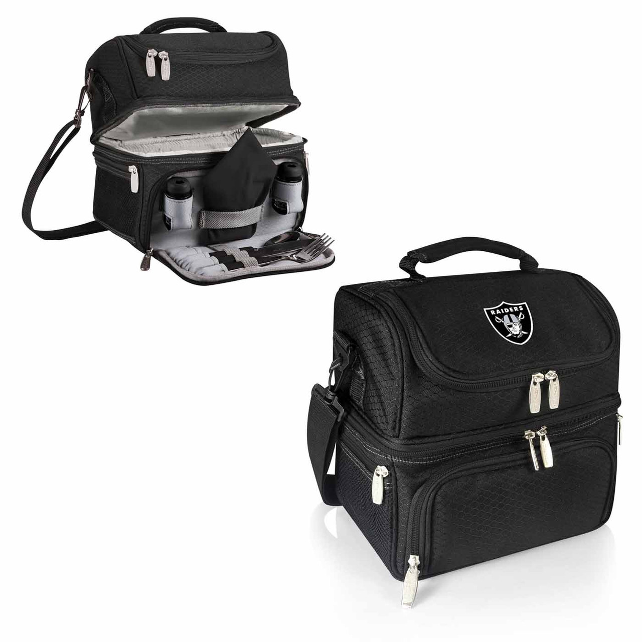Las Vegas Raiders Black Pranzo Insulated Lunch Box