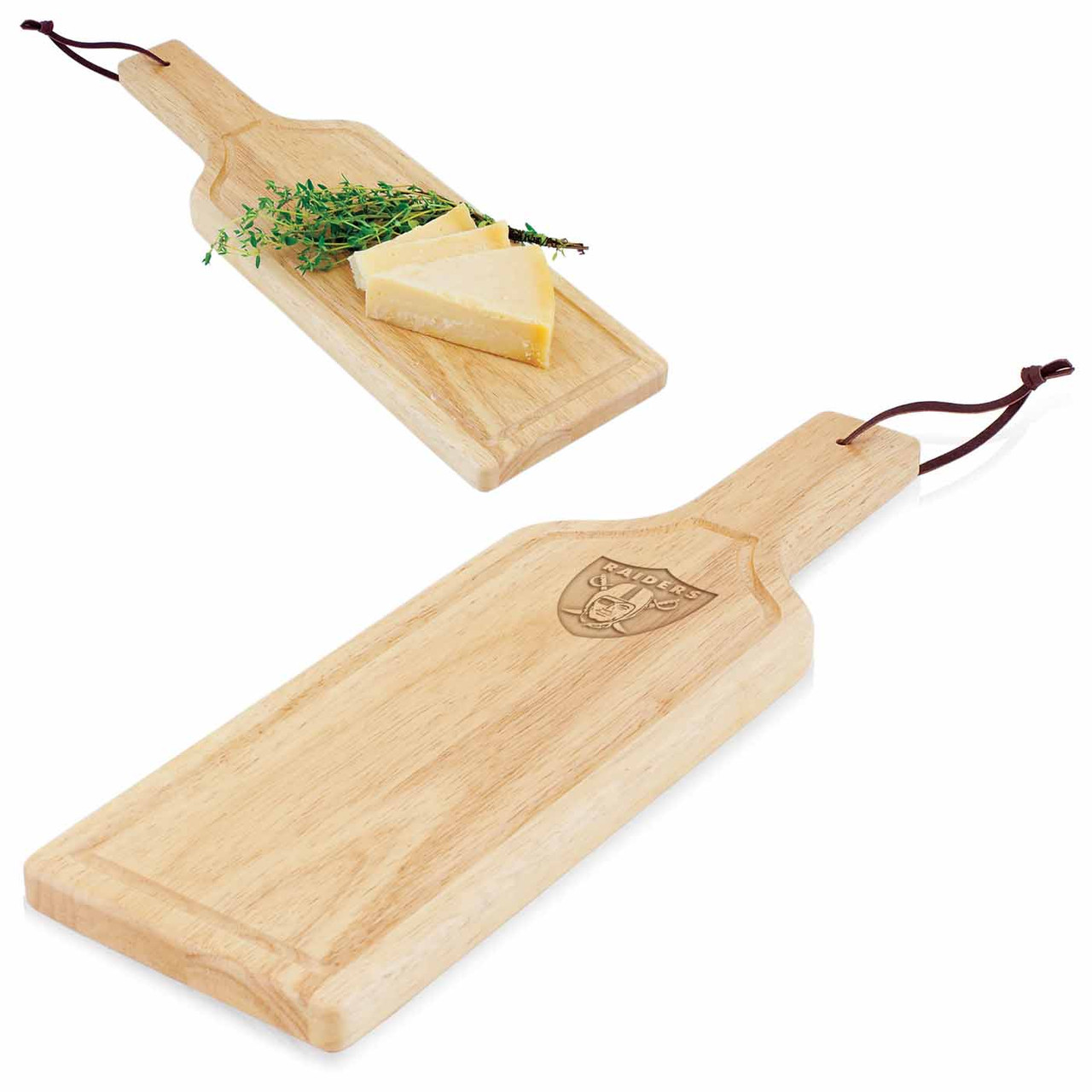 Las Vegas Raiders Brie Cheese Cutting Board & Tools Set