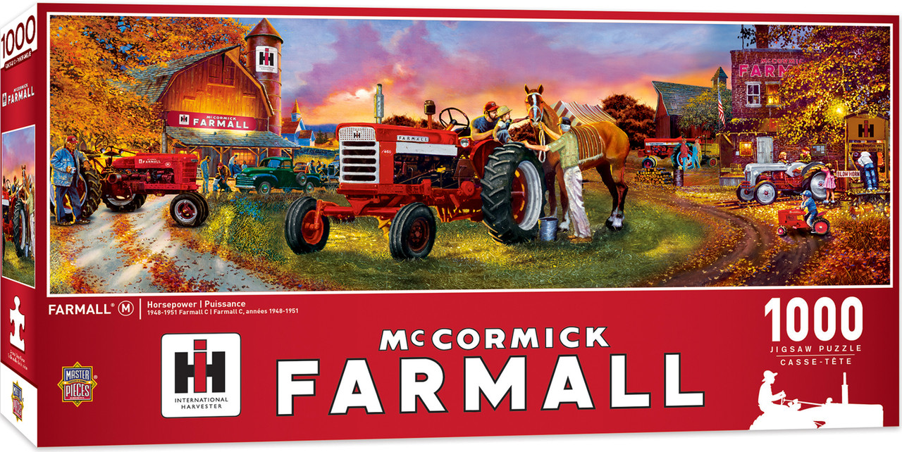Farmall Case IH Horse Power 1000 Piece Panoramic Puzzle - Sports Unlimited