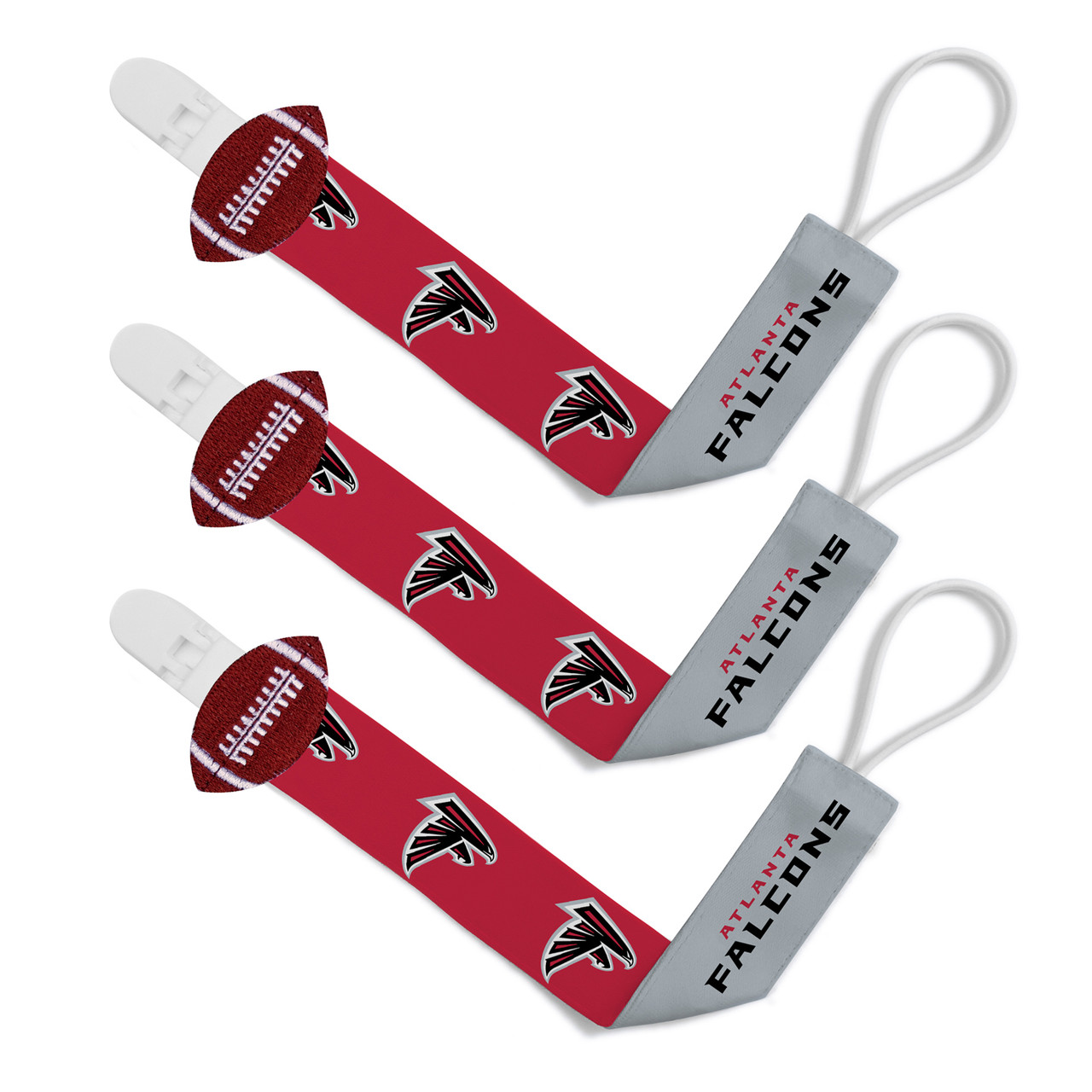 Atlanta Falcons Baby Pacifier Clips - Sports Unlimited