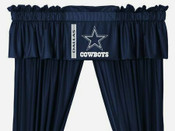 NFL Window Valances & Drapes