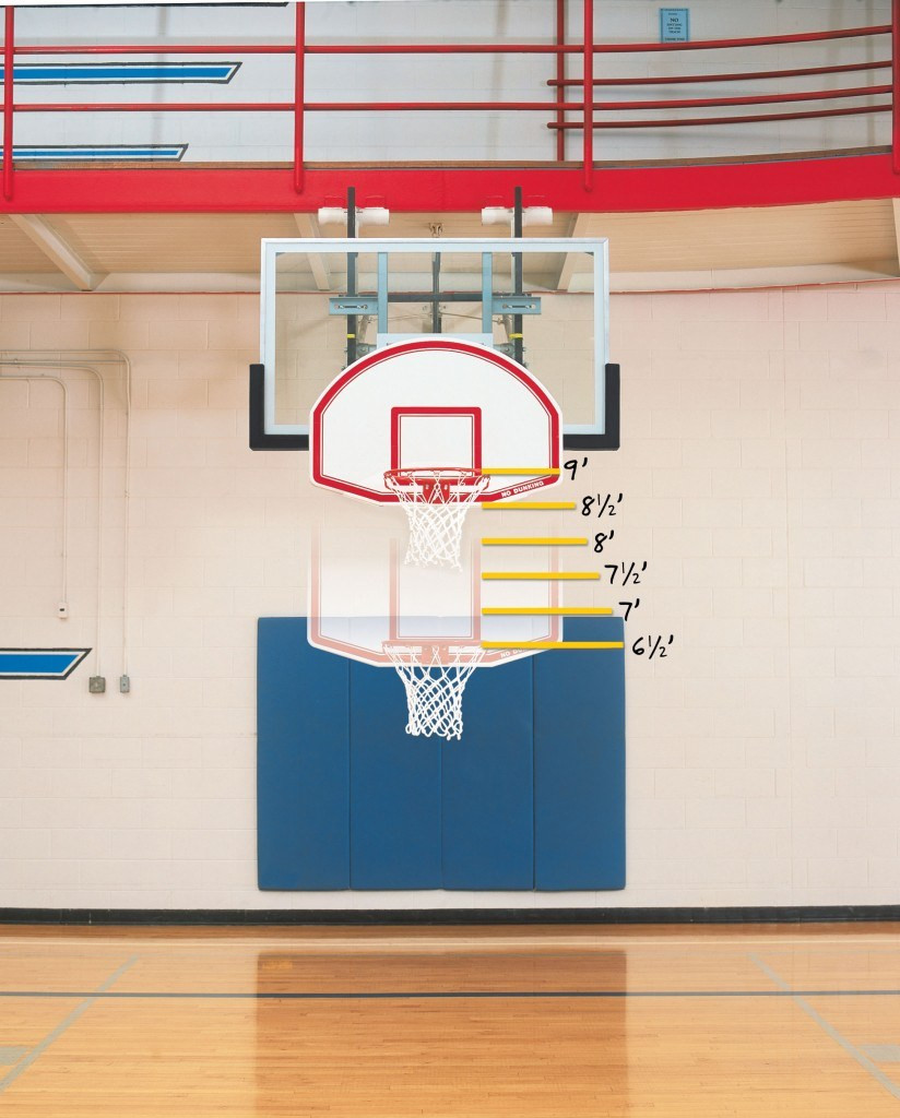 Bison Kids 6in1 Adjustable Basketball Goal Hoop