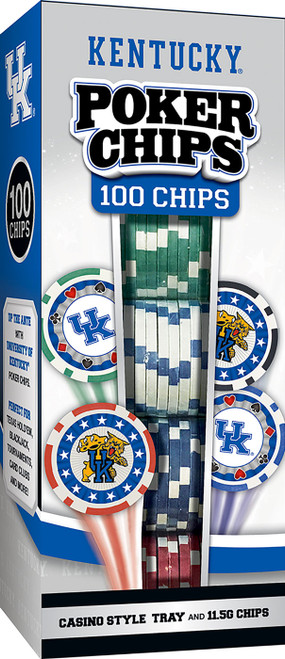 Kentucky Wildcats 100 Piece Poker Chips
