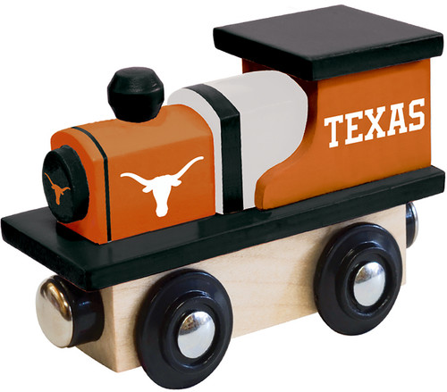 Texas Longhorns Wood Train Engine