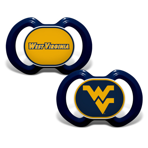 West Virginia Mountaineers Baby Pacifier 2-Pack