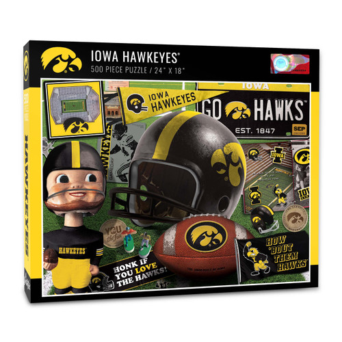 Iowa Hawkeyes Retro Series 500 Piece Puzzle