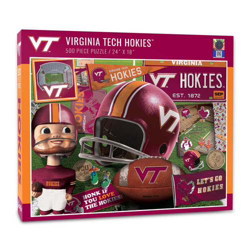 Virginia Tech Hokies Retro Series 500 Piece Puzzle
