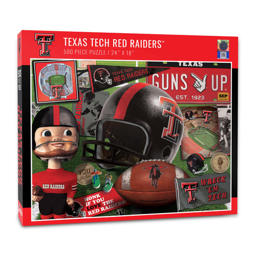 Texas Tech Red Raiders Retro Series 500 Piece Puzzle