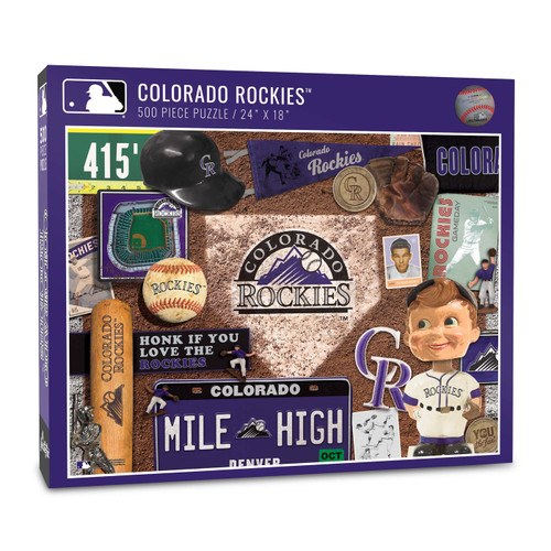 Colorado Rockies Retro Series 500 Piece Puzzle