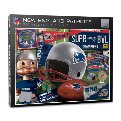 New England Patriots Retro Series 500 Piece Puzzle