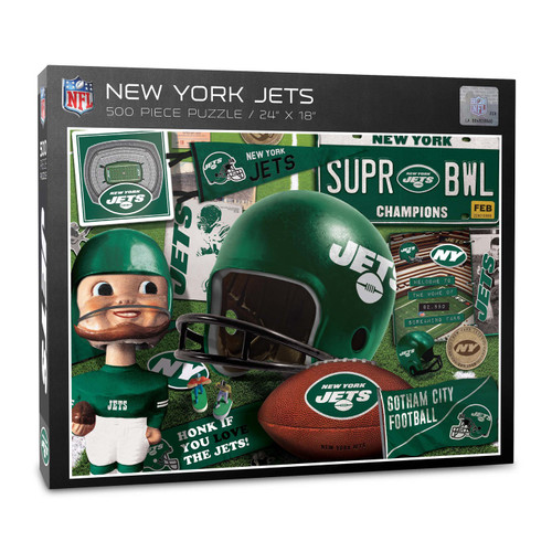 New York Jets Retro Series 500 Piece Puzzle