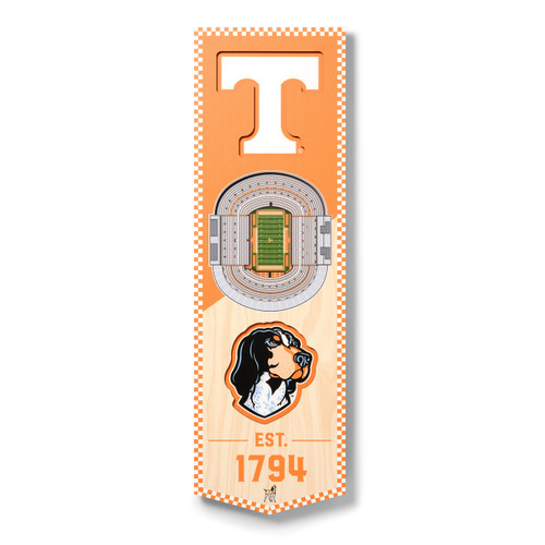 Tennessee Volunteers 6" x 19" 3D Stadium Banner Wall Art