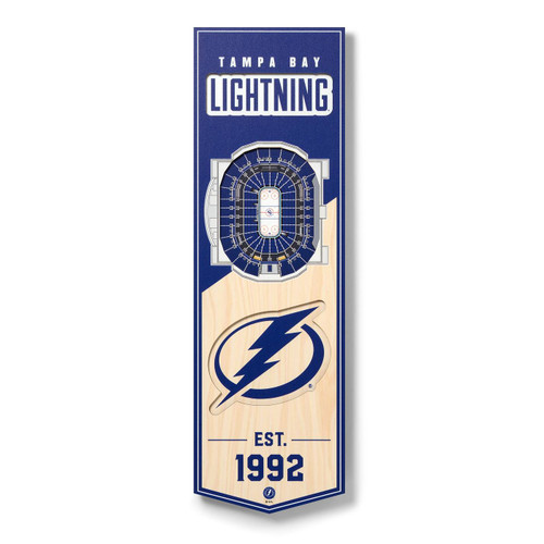 Tampa Bay Lightning 6" x 19" 3D Stadium Banner Wall Art