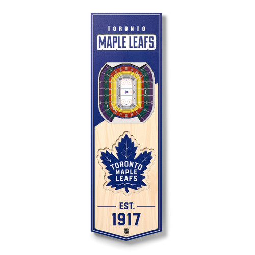 Toronto Maple Leafs 6" x 19" 3D Stadium Banner Wall Art