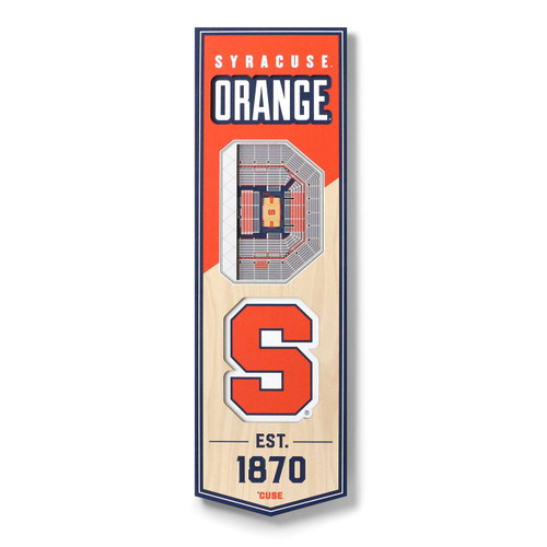 Syracuse Orange 6" x 19" 3D Stadium Banner Wall Art