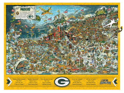 Green Bay Packers Wooden Joe Journeyman 333 Piece Puzzle
