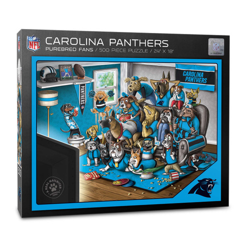 Carolina Panthers Purebred Fans "A Real Nailbiter" 500 Piece Puzzle