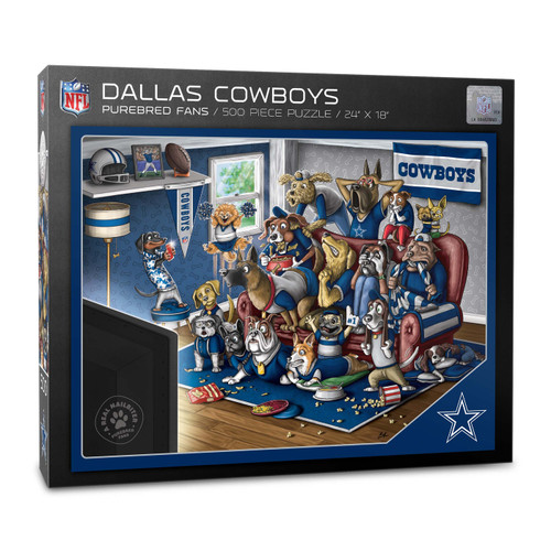 Dallas Cowboys Purebred Fans "A Real Nailbiter" 500 Piece Puzzle