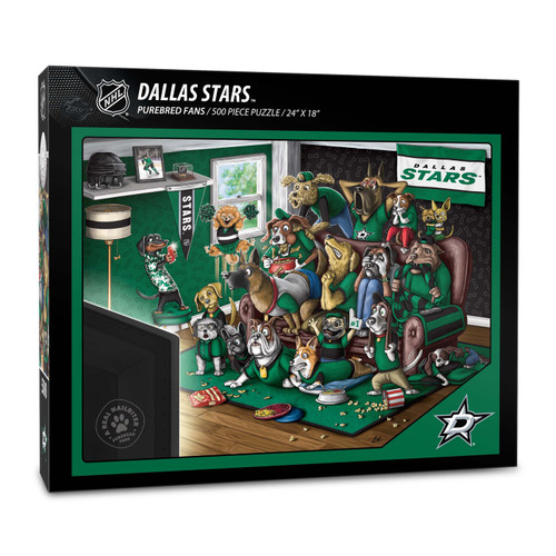 Dallas Stars Purebred Fans "A Real Nailbiter" 500 Piece Puzzle