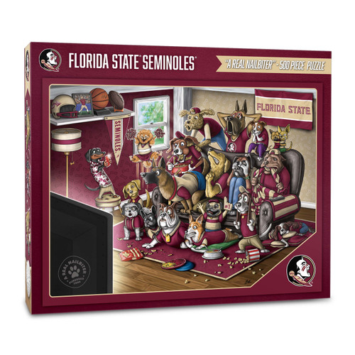 Florida State Seminoles Purebred Fans "A Real Nailbiter" 500 Piece Puzzle