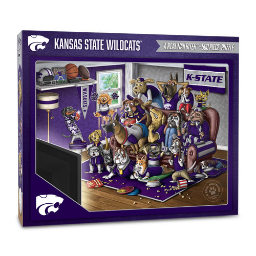 Kansas State Wildcats Purebred Fans "A Real Nailbiter" 500 Piece Puzzle