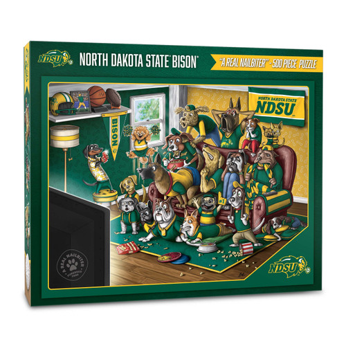 North Dakota State Bison Purebred Fans "A Real Nailbiter" 500 Piece Puzzle