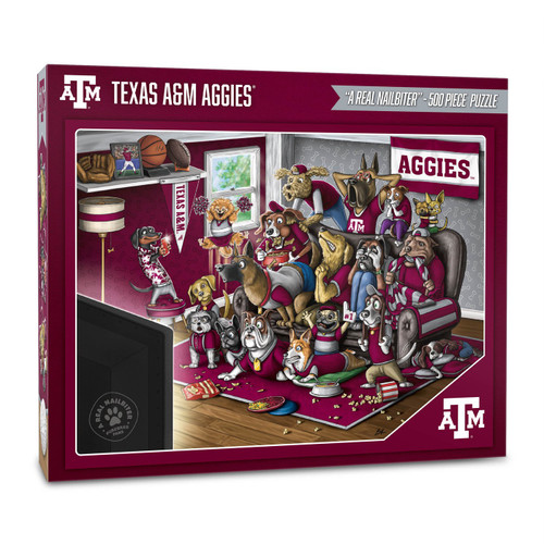 Texas A&M Aggies Purebred Fans "A Real Nailbiter" 500 Piece Puzzle
