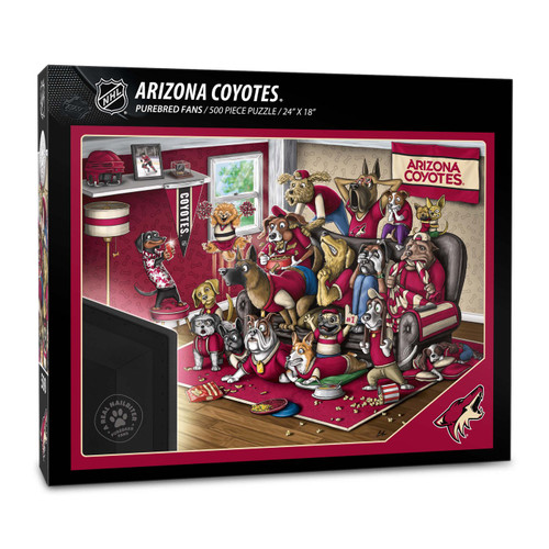 Arizona Coyotes Purebred Fans "A Real Nailbiter" 500 Piece Puzzle