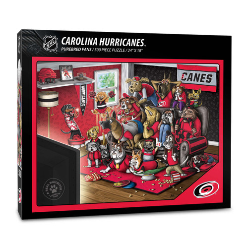 Carolina Hurricanes Purebred Fans "A Real Nailbiter" 500 Piece Puzzle