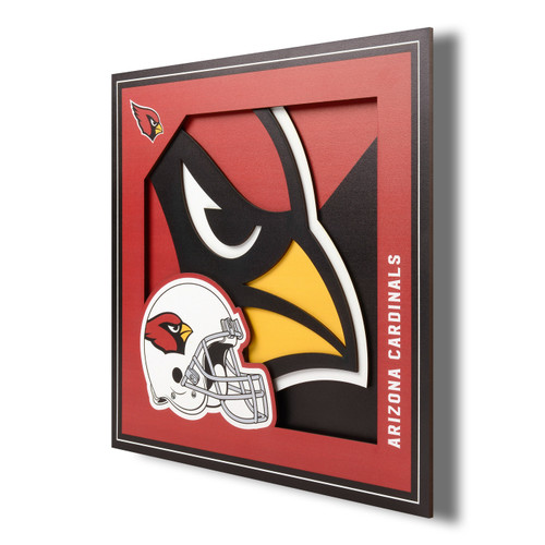 Arizona Cardinals 12" x 12" 3D Logo Series Wall Art