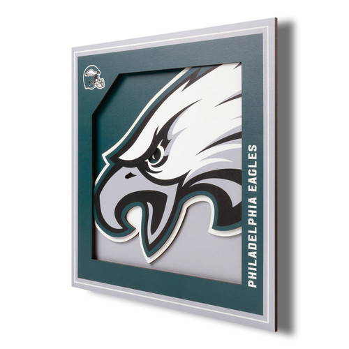 Philadelphia Eagles 12" x 12" 3D Logo Series Wall Art