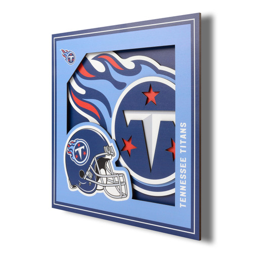 Tennessee Titans 12" x 12" 3D Logo Series Wall Art